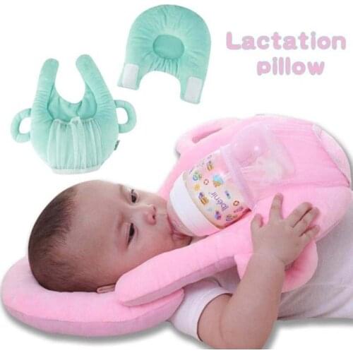 Portable Breastfeeding Bottle Holder Baby Nursing Pillow Breast Feeding Cover Memory Pillow Head Support Cup Bottle Holder