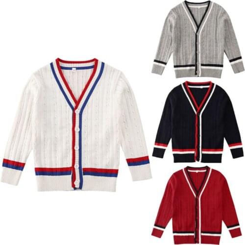 Preey Style Kid Sweaters Kid Baby Boy Girl Cardigan Sweater Coat Jacket Winter Toddler Thicken Outwear