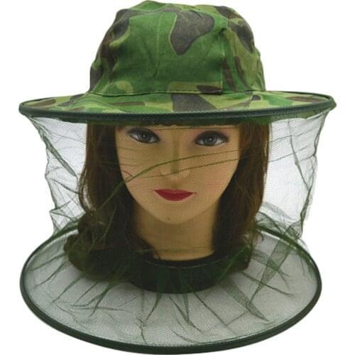 Mosquito Head Face Protector Net Hat Insect Bugs Bee Proof Mesh Hat Outdoor Fishing Sun Cap