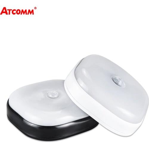 LED Under Cabinet Light With PIR Motion Sensor Cordless AAA Battery Powered Smart Auto Night Lamp For Stairs Corridor Bedroom