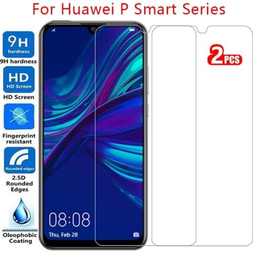 Protective tempered glass for huawei p smart plus 2018 2019 screen protector on psmart smar smat samrt safety film huawey huwei