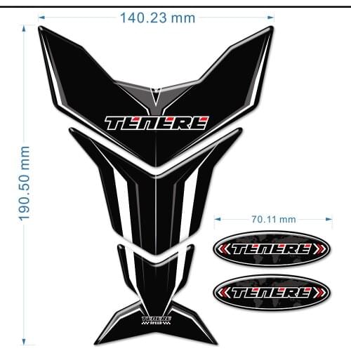 1200XT Tank Pad Protector Stickers For YAMAHA ADVENTURE TOURING TENERE 700 1200 XT SUPER Fuel Emblem Badge Logo Trunk Helmet ADV