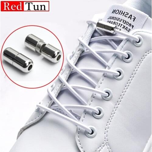 1Pair Round Reflective Elastic Shoelaces No Tie Shoe Laces Kids Adult Sneakers Quick Lazy Shoestrings 18 Colors