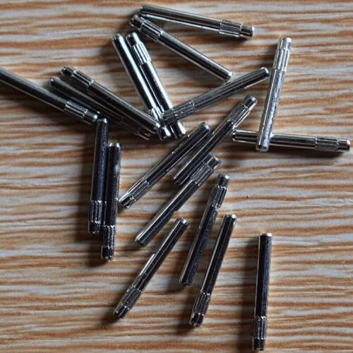 10/100pcs 2*17.3mm Roving shaft Knurled iron shaft/DIY toy part/technology model parts/baby toys for children/scientific