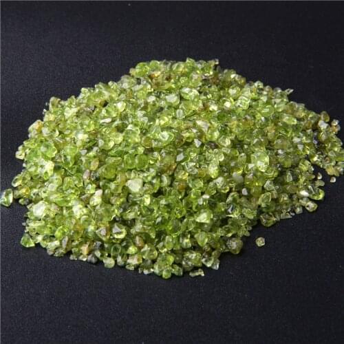 20g 50g Natural Peridot Quartz Crystal Stone Rock Chips Lucky Healing Natural Stones and Minerals Health Decoration Furnishing
