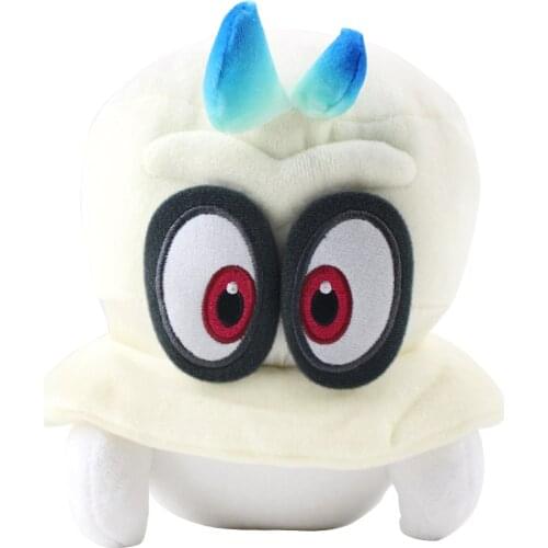 20cm Super Mario Odyssey Cappy Plush Toy Anime Characters White Cappy Doll Soft Stuffed Doll toy For Children birthday Gifts