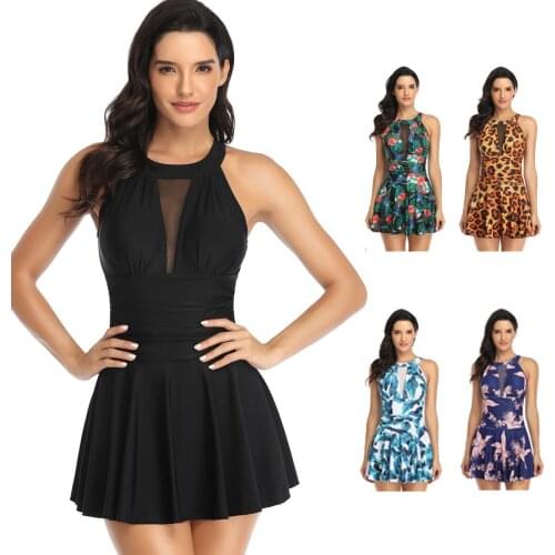 2021 Swimwear One Piece Swimsuit Women Backless Monokini Swimsuit Sport Bodysuit Beach Bathing Suit Swimdress