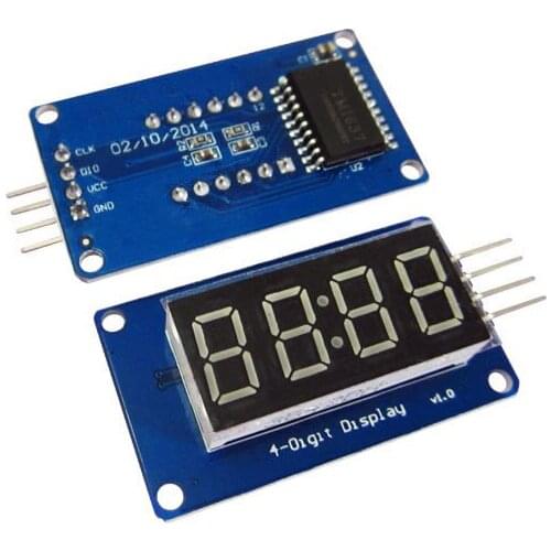 4 Bits Digital Tube Module With Clock TM1637 Raspberry PI