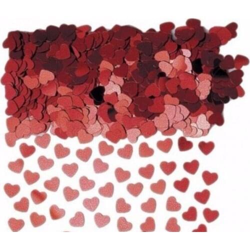 5,000pcs 10mm Heart Shape Wedding Bridal Party Confetti Table Decoration Sprinkles Gold/Silver/Blue/Red/Purple/Green