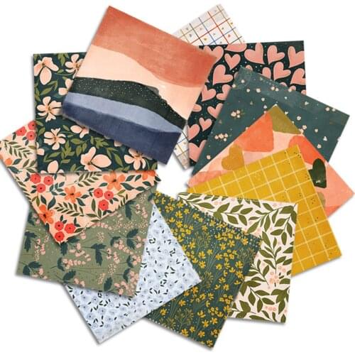 6 Inch 24pcs Flower Printed Scrapbooking Paper Crafts Art Background Paper DIY Scrapbook Card Making Handmade Materials