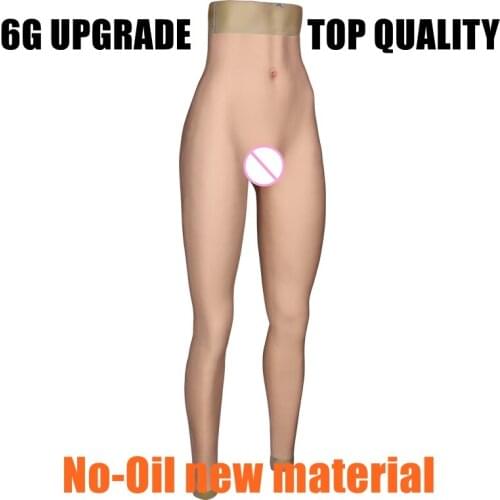 6G Fake Vagina Panty Realistic Full Silicone Ankle-length Silicone Panty Crossdresser Transvestite Dragqueen Transgender Cosplay