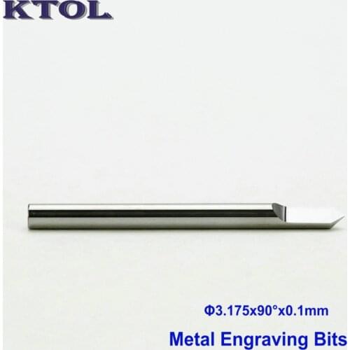 Free Shipping! 1/8 90 Angle 0.1mm Flat-Bottom Metal Cutting Tool,10pcs/set Carbide Cutter,CNC Router Bits for Metal Engraving
