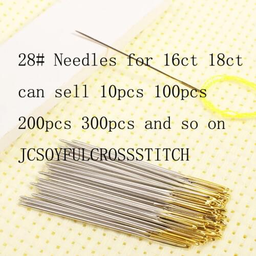 FREE Shipping Top Quality #28 8CT cross stitch needles, embroidery needles 28#, 00pcs/bag jcs