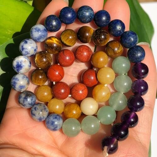 Natural Stone Tiger Eye Amethysts Jades Jaspers Beads 6/8/10mm Loose Spacer Beads For Making DIY Jewelry Bracelet Necklace 15