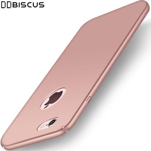 For iPhone7 iPhone8 Plus Cover Hard Plastic PC Case For iPhone 7 8 Plus Luxury Full Protective Logo Hole Matte i7 i8 Phone Case