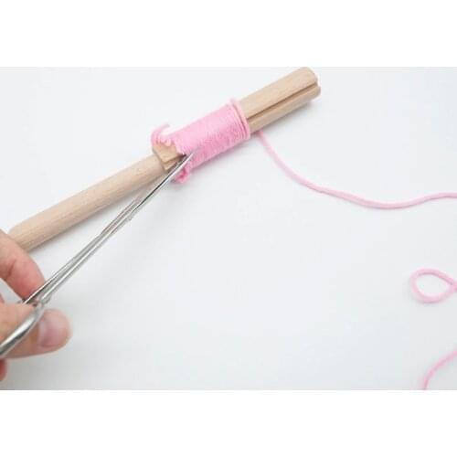 Wooden Latch Hook Crochet Yarn Cutter Tool for Tapestry Carpet Rug Making DIY Embroidery Crafts Decor