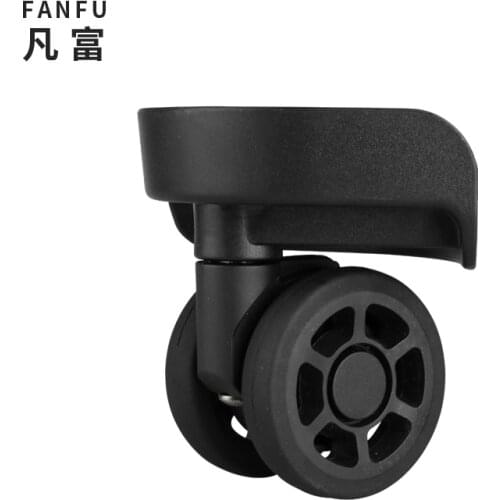 Travel Luggage Repair and Replacement Caster Parts Black Fashion Luggage Wheels Trolley Luggage Shock Absorption Silent Casters
