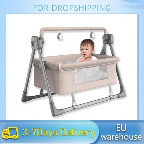 Baby Crib Cradle Newborn Movable Portable Nest Crib Baby Travel Bed Game Bed with Mosquito Net Sleeping Bed Baby Rocking Bed