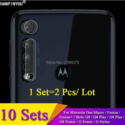 For Motorola One Fusion+ Macro Moto G8 Play Plus G Power Stylus Camera Lens Protective Protector Cover Soft Tempered Glass Film