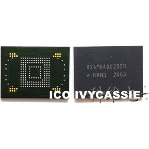 H26M64002DQR eMMC 32GB NAND Flash Memory IC Chip BGA169 Soldered Ball Pins