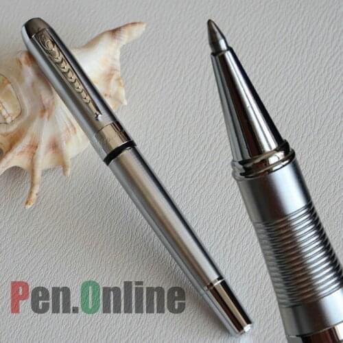 JINHAO 250 EXECUTIVE SILVER ROLLER BALL PEN SILVER TRIM AND CLIP