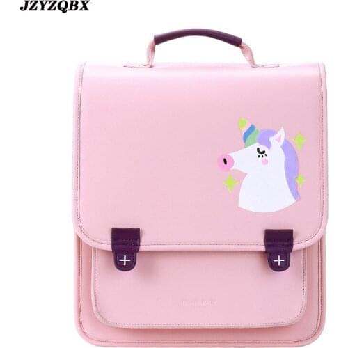 JZYZQBX Cartoon Animal School Bag Kids Backpack mochila escolar School Backpack For Girls Boy mochilas escolares infantiles