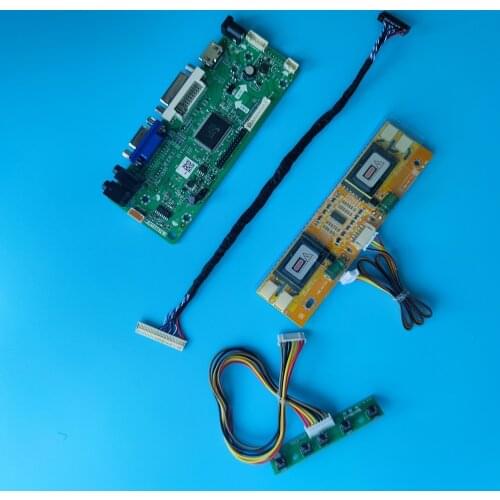 Kit HSD190MEN3 30pins 19.0" 1280x1024 LVDS screen 60HZ Controller board DVI VGA M.NT68676 Driver HDMI-compatible 4 CCFL inverter