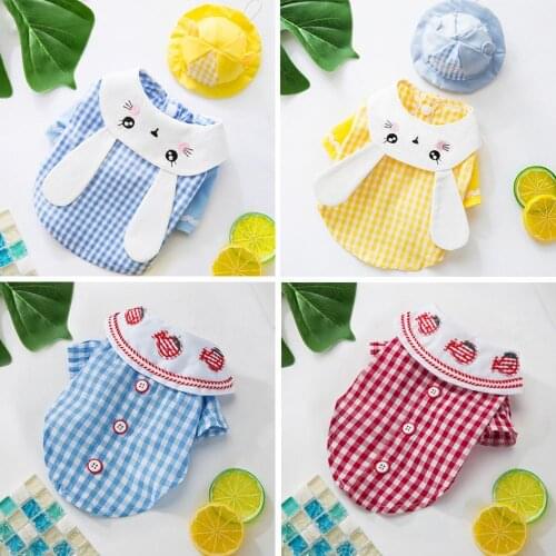 Pet Clothing Cute Soft Puppy T Shirt Sweatshirt Dog Costumes Dog Vest Cool Summer Breathable Pet Clothes for Small Dog Cat New