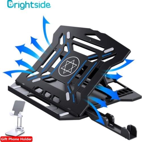 Laptop Stand for MacBook Air Pro 8 Gears Adjustable Plastic Laptop Riser Foldable Portable 360 Degree Rotatable ​Notebook Stand