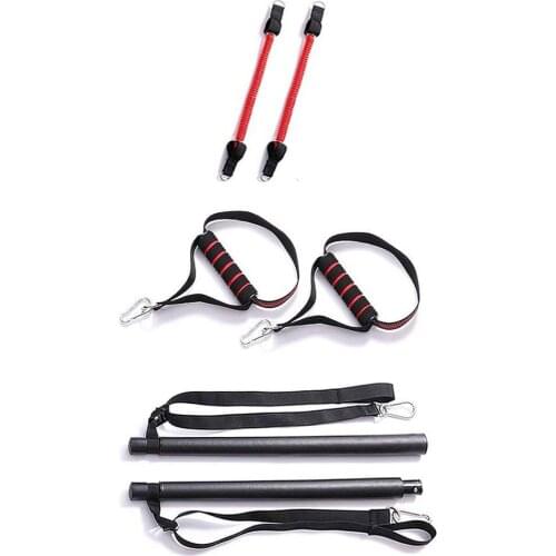 Portable Home Gym Pilates Bar System Whole Body Exercise Equipment Training Kit Fitness Training Equipment Accessories