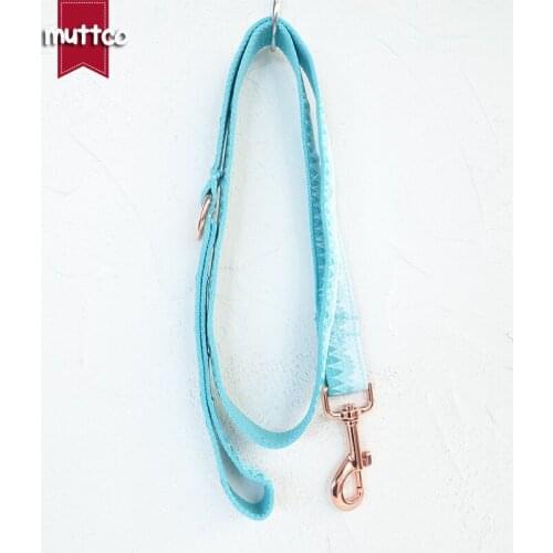 MUTTCO retailing fresh style collar for dog THE GREEN MOUNTAIN print dog leash 5 sizes UDC015M