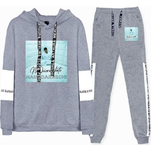WAWNI Naim Darrechi Fashion Print Hoodie Sweatshirts Two Piece Set Cotton Popular Casual Pullover Pants Oversized Clothes Hot