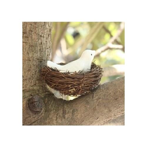 Zakka Vintage Decoration Props Real Bird Nest 100% Bird Cage Creative Marriage Proposal Wedding decoration Photography Props