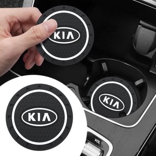 1/2pc Car Cup Holder Non-slip Mat Interior Decoration Car Styling Accessories For KIA Cerato Sportage R K2 K3 K5 RIO 3 4 Sorento