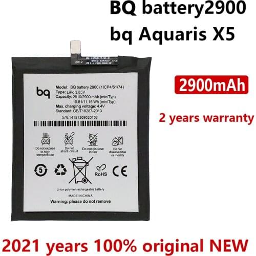 100% Original 2900mAh Phone Battery For BQ Aquaris X5 Phone Batteries Bateria With Tracking number