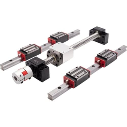 15mm linear rail HGR15 700/750/800mm with linear bearing HGH15CA+ ballscrew SFU1605 with BK12BF12 end maching+couplers for CNC