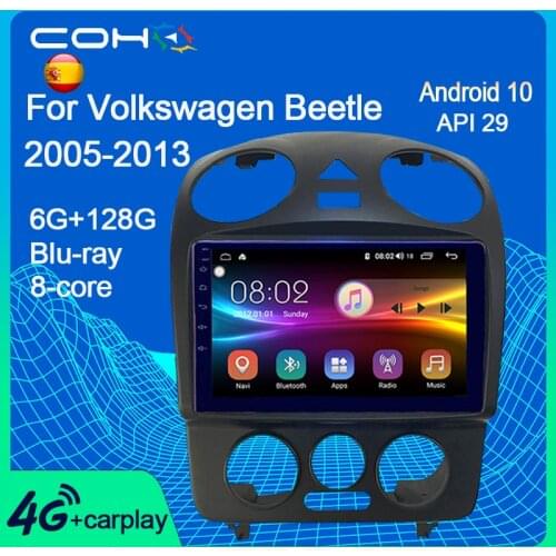 COHO For VW Volkswagen Beetle 2000-2012 Car Multimedia Player Autoradio android 10.0 8-Core 6+128G