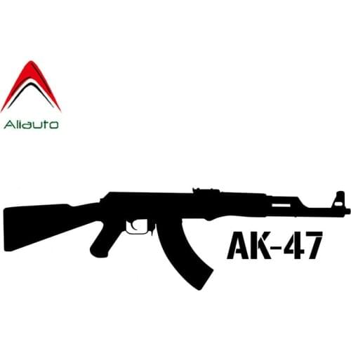 Aliauto Personality Car Sticker Kalashnikov AK-47 Gun Auto Styling Vinyl Decal for Mazda 6 Peugeot 206 Golf 7 Kia,15cm*4cm