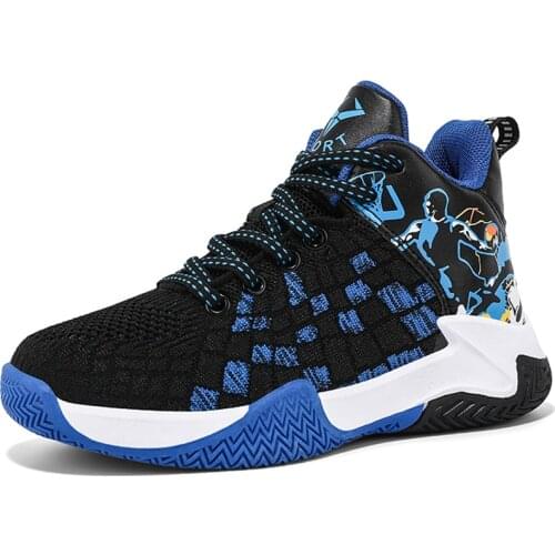 Brand High Quality Boys Basketball Shoes Breathable Non-Slip Kids Sneakers Top Children Sport Shoes Child Boy Tainer Shoe Boots