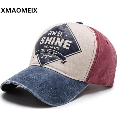 XMAOMEIX Adjustable Size Men Women Washed Cotton Baseball Caps New Summer Letters Male Bone Retro Couple Sports Cap Snapback Cap