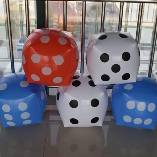 PVC Large Inflatable Cube Dice Lightweight Party Giant Childrens Toys Bars Annual Meeting Activities Game Lucky Draw Props