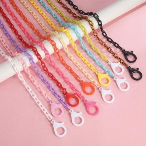50cm Acrylic Mask Chain Holder for Children Women Men Anti-slip Glasses Chains Sunglasses Eyeglasses Cord Lanyard Neck Strap