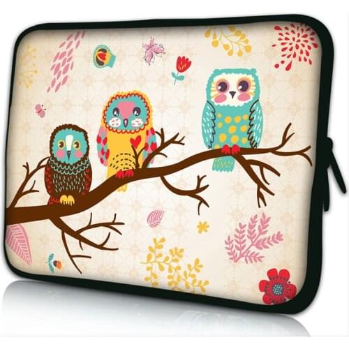 Night owls 13 13.3 Notebook Case Print Carrying Cover 12 11.6 Laptop Chromebook Bag 10 14 15 17 15.6 17.3 Computer PC Bag Pouch