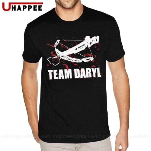 Birthday Team Daryl The Walking Dead Tshirt Men 3-6XL Short Sleeves Black Round Neck Tees
