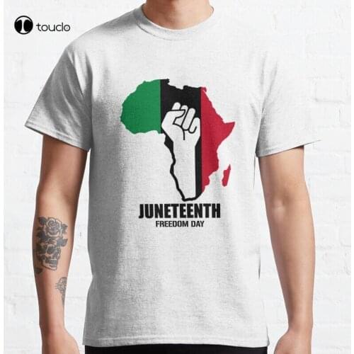 African American Juneteenth T Shirts Black Owned Free Ish Since 1865 Classic T-Shirt Cotton Tee Shirt