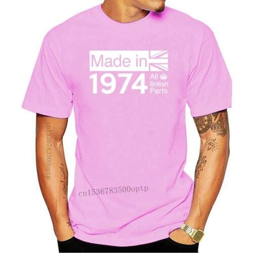 1974 British Parts - 42nd Birthday - Mens T-Shirt - 13 Colours - Gift - PresentMans Unique Cotton Short Sleeves O-Neck T Shirt