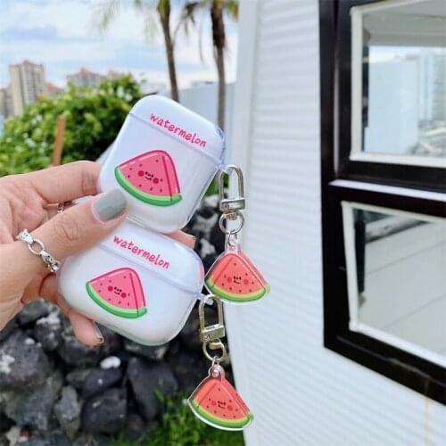 Soft TPU Headphone Case For Airpods 2 1 Watermelon Earphone Cases For Airpods Clear Transparent Earphone Cover Capa