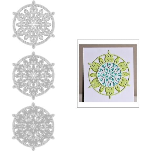 2020 New Circle Background Layering Metal Cutting Dies For DIY Round Embossing Cut Layered Card Paper and Scrapbooking NO Stamps