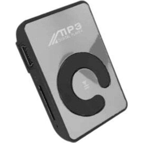 New Mini Mirror Clip MP3 Player Portable Fashion Sport USB Digital Music Player Micro SD TF Card Media Player