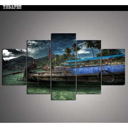 Op de muur HD print olieverf Film modulaire foto Scenery poster kind room decor woondecoratie 5 stks canvas art z356